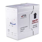 Cabo de Rede CAT5e UTP Azul 305m 1 UN Force Line