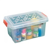 Caixa Organizadora Container 4,25L Cristal 27,5x17x13,5cm 1 UN São Ber