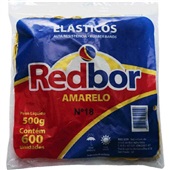 Elástico Látex Amarelo Nº18 500g 1 Pacote Red Bor