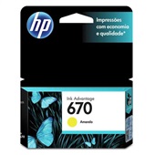 Cartucho 670 3,5ml Amarelo Original CZ116AB 1 UN HP