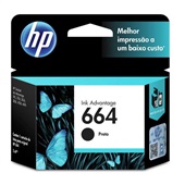 Cartucho 664 2ml Preto Original F6V29AB 1 UN HP