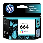 Cartucho HP 664 2ml Tricolor Original F6V28AB