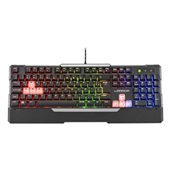 Teclado Gamer Warrior Semi Mecânico LED USB Preto TC208 1 UN Multilase