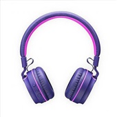Headphone Fone de Ouvido On Ear Stereo Fun Bluetooth Rosa e Roxo PH217