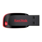 Pen Drive Cruzer Blade 64GB USB 2.0 Preto SDCZ50-064G-B35 1 UN Sandisk
