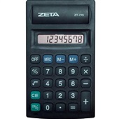 Calculadora de Bolso 8 Dígitos Preto ZT-715 1 UN Zeta
