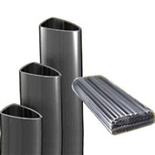Canaleta para Encadernação A4 7mm até 35 Folhas Preto PT 50 UN Plaspir
