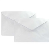 Envelope Comercial Ofício sem RPC Linho Branco 80g 114x229mm PT 50 UN Romitec