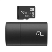 Pen Drive Leitor USB + Cartão de Memória Classe 10 16GB MC162 1 UN Mul