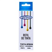 Refil de Tinta Preto Epson Compatível Universal 100ml MTE13 1 UN Menno