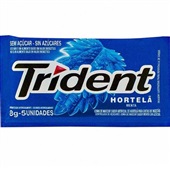 Goma de Mascar Sabor Hortelã sem Açúcar 8g 1 UN Trident