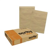 Envelope Saco Kraft Natural 250x353mm CX 100 UN Scrity