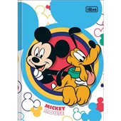Caderno Brochura Capa Dura 1/4 80 FL Mickey B 1 UN Tilibra