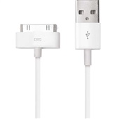 Cabo USB para iPhone 4 4S e IPad Branco 1 UN Multilaser