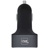 Carregador Veicular 3 Entradas USB 4.8A Preto 1 UN i2GO