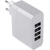 Carregador de Tomada 4 Entradas USB Bivolt 4.8A CB076 1 UN Multilaser