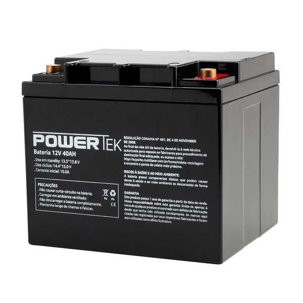 Bateria Powertek 12V 40AH EN021 1 UN Multilaser