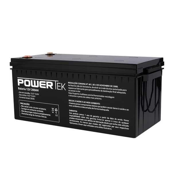Bateria Powertek 12V 200AH EN032 1 UN Multilaser