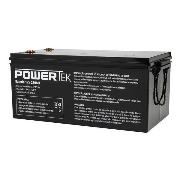 Bateria Powertek 12V 250AH EN033 1 UN Multilaser