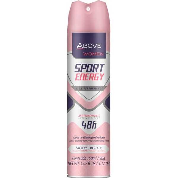 Desodorante Aerosol Feminino Sport Energy 150ml 1 UN Above