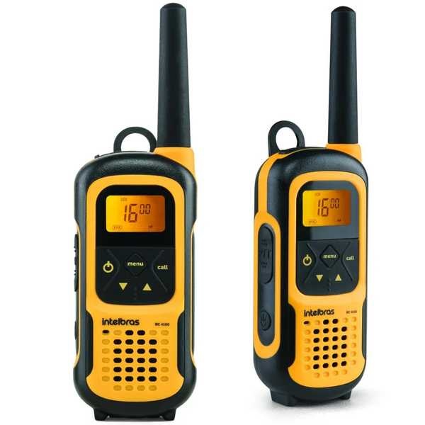 Rádio Comunicador RC 4102 Até 1 km Amarelo e Preto 2 UN Intelbras