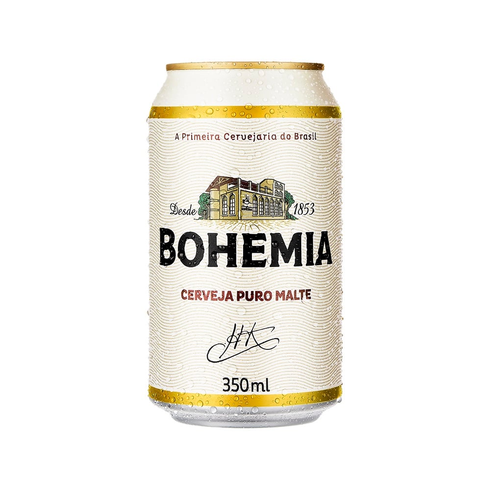 Cerveja Bohemia Puro Malte Lata 350ml 1 UN