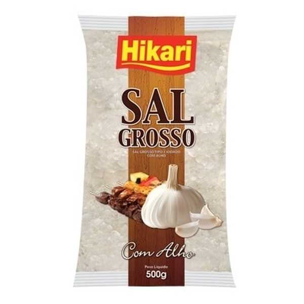Sal Grosso com Alho 500g 1 PT Hikari