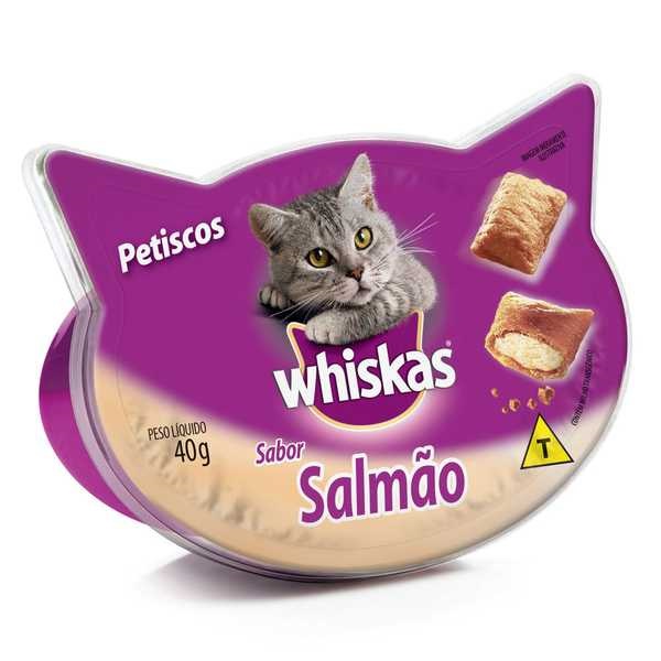 Petisco para Gatos Sabor Salmão 40g Whiskas