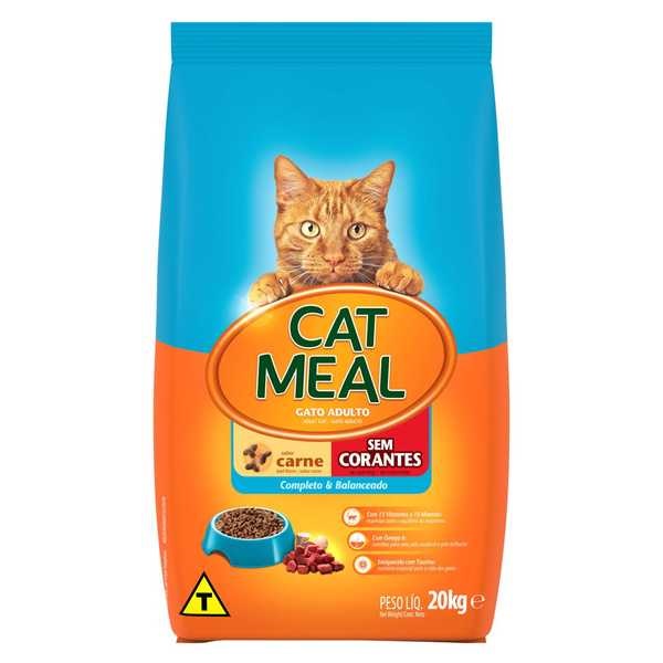Ração para Gatos Adultos Sabor Carne 20 Kg Cat Meal