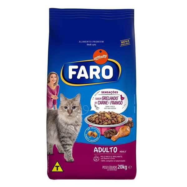 Ração para Gatos Adultos Sabor Carne e Frango 20 Kg Faro