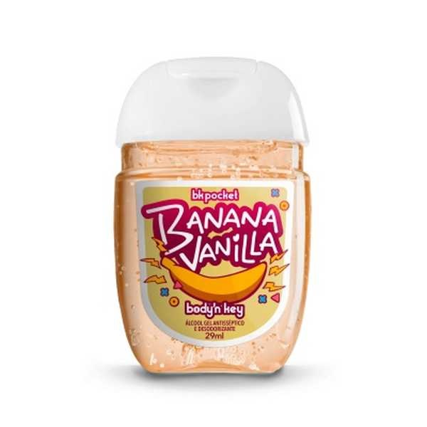 Álcool em Gel Antisséptico 70% 29ml Banana Vanilla 1 UN Body'n Key