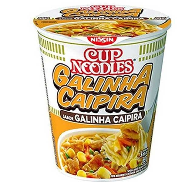 Cup Noodles Sabor Galinha Caipira 69g Nissin