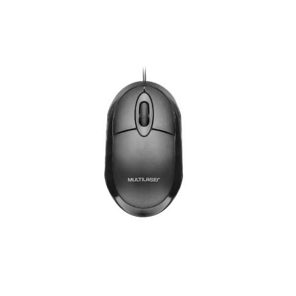 Mouse Classic Box Óptico Full Black USB MO300 Com Fio Multilaser