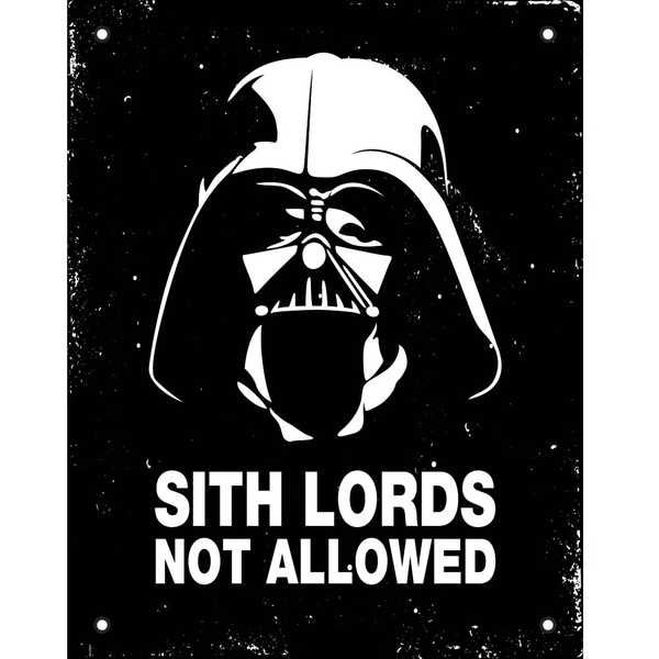 Placa Decorativa Sith Lords 1 UN Sinalize