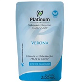 Sabonete Líquido Refil Platinum Verona 200ml 1 UN Edumax