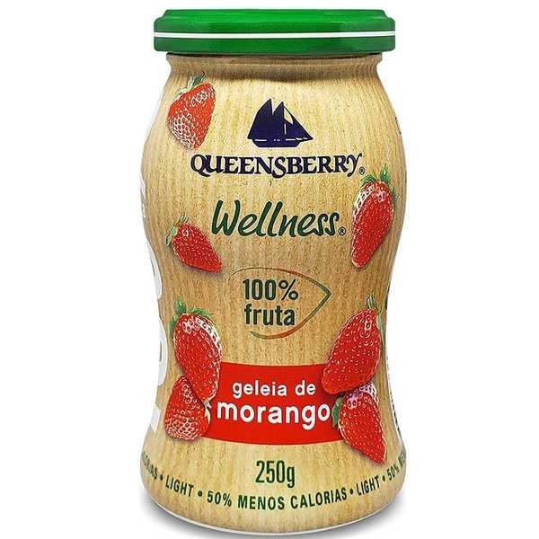 Geleia Light 100% Morango 250g 1 UN Queensberry