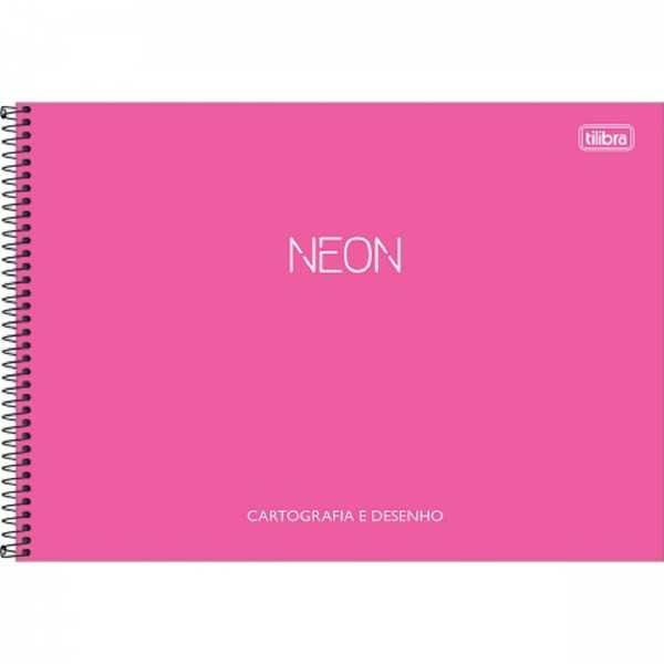 Caderno Cartografia e Desenho Capa Plástica 80 FL Neon A 1 UN Tilibra