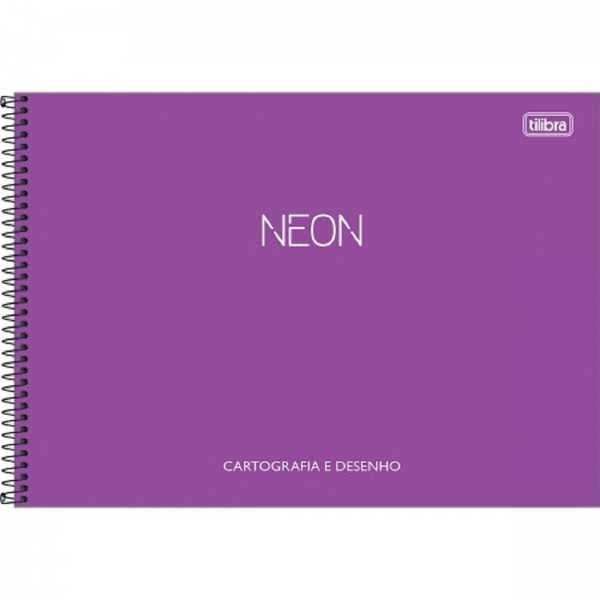 Caderno Cartografia e Desenho Capa Plástica 80 FL Neon C 1 UN Tilibra