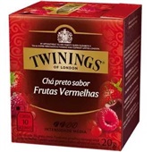Chá Preto Sabor Frutas Vermelhas Sachê de 2g CX 10 UN Twinings