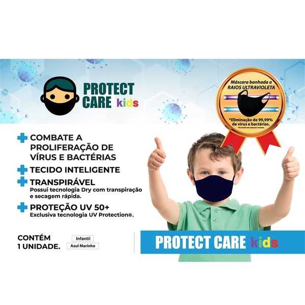 Máscara Infantil Azul 1 UN Protect Care