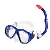 Kit Mergulho Máscara e Snorkel Juvenil Azul ES379  Multilaser
