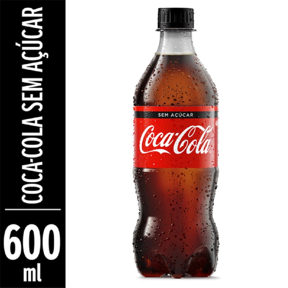 Refrigerante Coca Cola Zero Garrafa 600ml 1 UN
