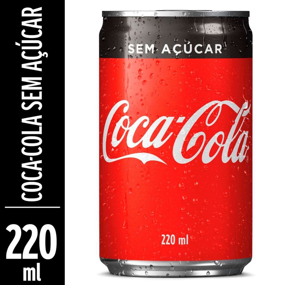 Refrigerante Coca Cola Zero Lata 220ml 1 UN