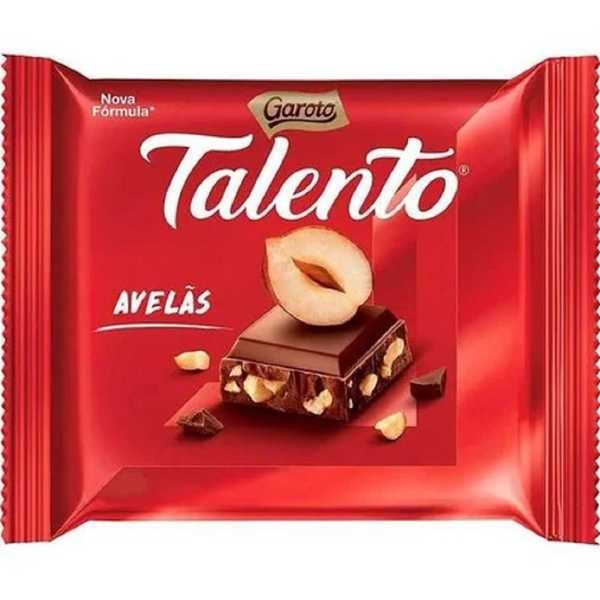 Chocolate ao Leite Avelãs 25g 1 UN Talento