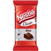 Chocolate Classic Diet Ao Leite 25g 1 UN Nestle