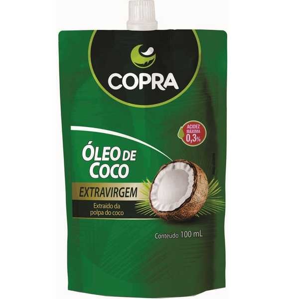Óleo de Coco Extra Virgem 100ml Pouch 1 UN Copra