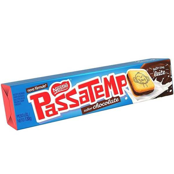 Biscoito Recheado Sabor Chocolate 130g 1 UN Passatempo