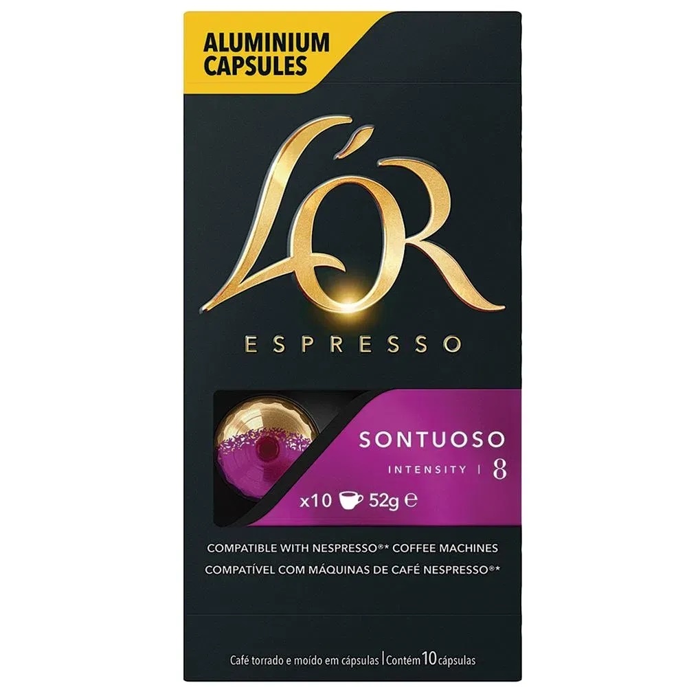 Cápsula de Café Espresso Sontuoso 5,2g CX 10 UN L'or