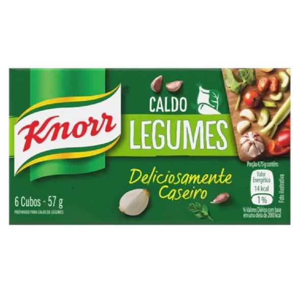 Caldo de Legumes 57g 6 Cubos 1 UN Knorr