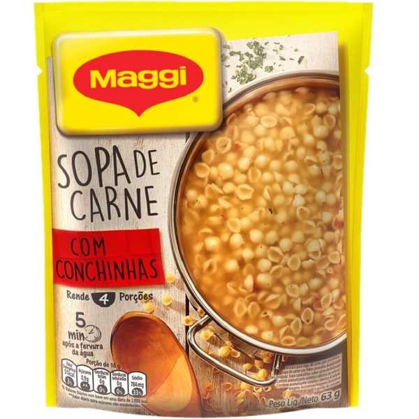 Sopa Maggi Sabor de Carne com Conchinhas 63g Nestlé